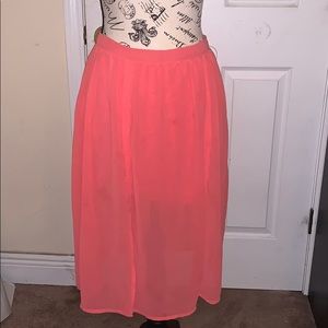 LUCCA COUTURE Peach Maxi Skirt